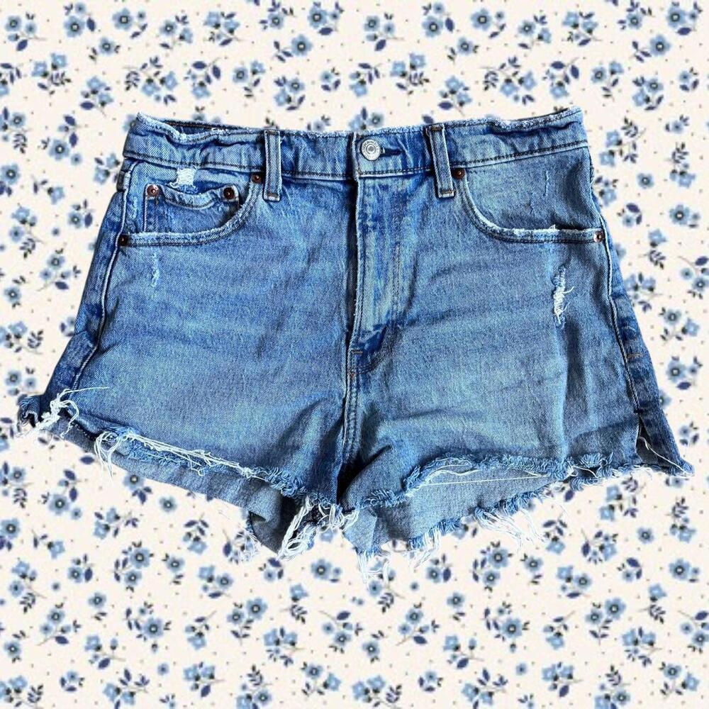 Abercrombie & Fitch ‘The mom short’ High Rise Jean Shorts